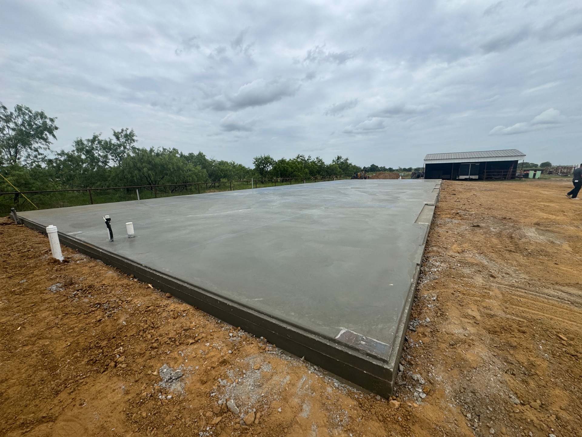 Slab poured