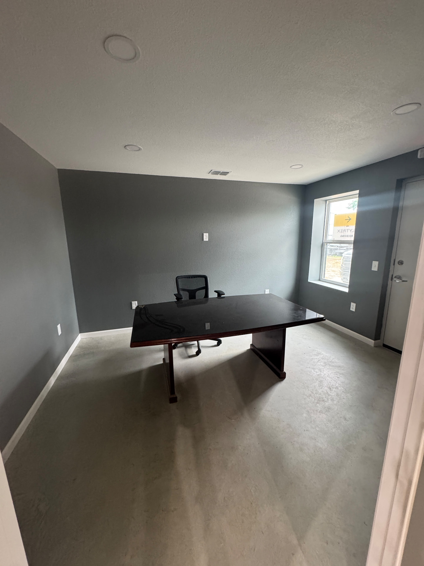 Finished office area inside a suite at 1385 Business Park in Pilot Point, Texas